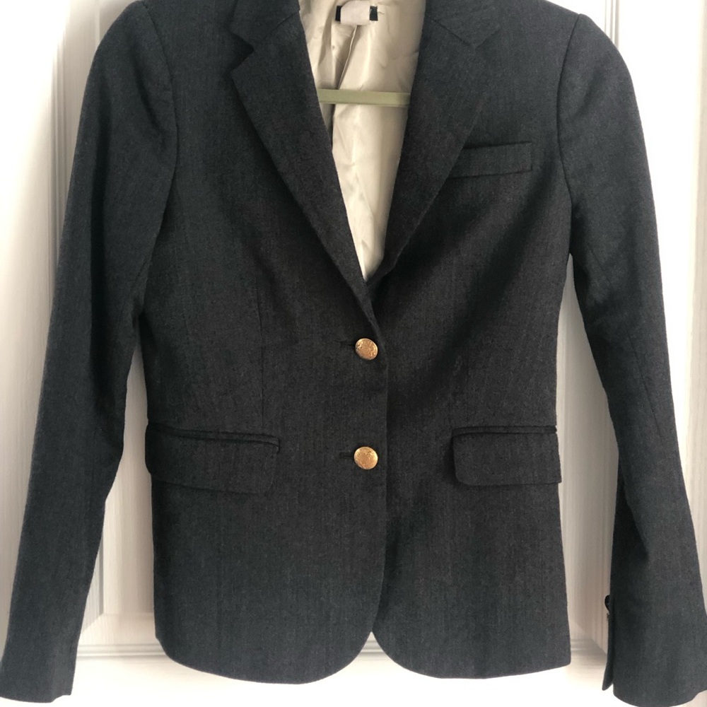 J.Crew Schoolboy blazer grey sz 0 great condition
